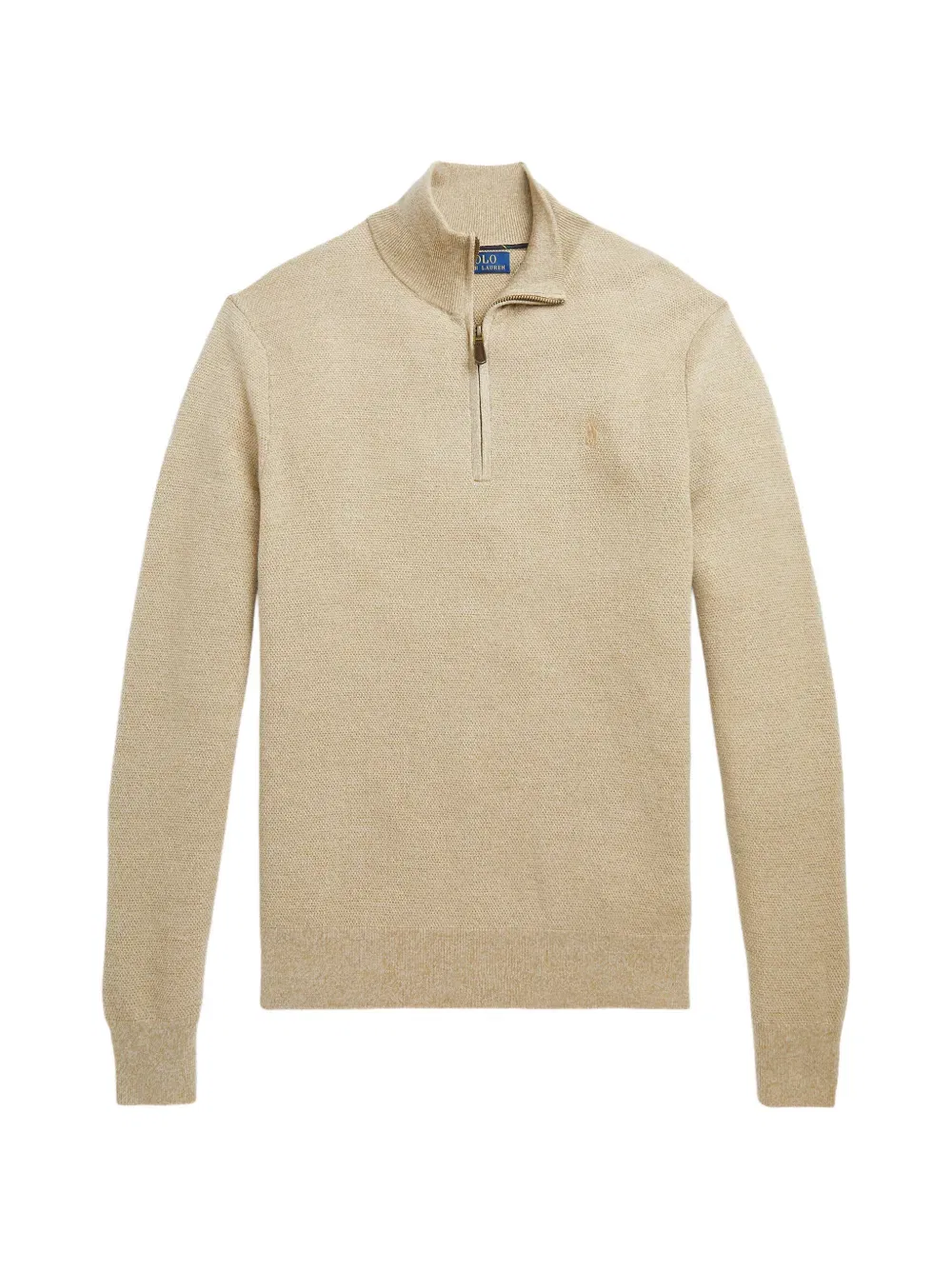 Свитер с застежкой-молнией до середины груди Polo Ralph Lauren, нейтральный
