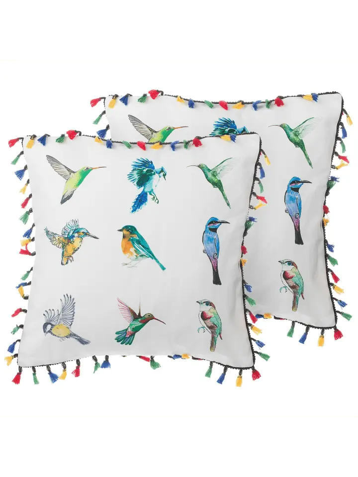 

Декоративная подушка Beliani 2er Set Deko MALLOW, цвет bunt/blau/grün