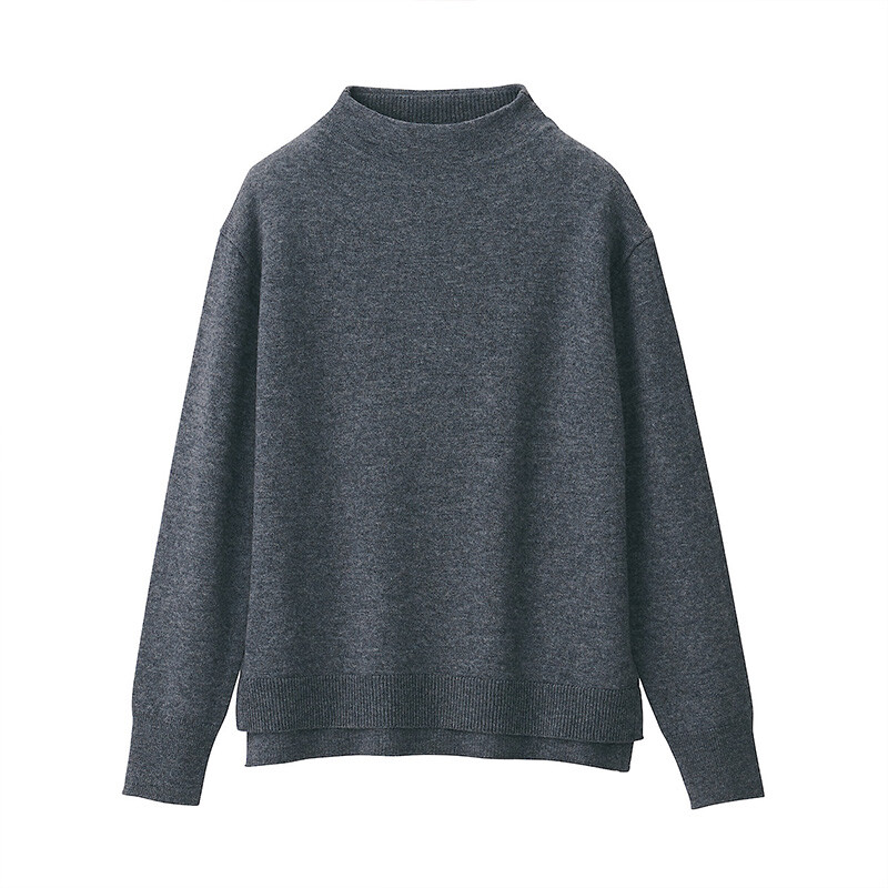 

Женский свитер Muji из шерсти яка, коричневый
