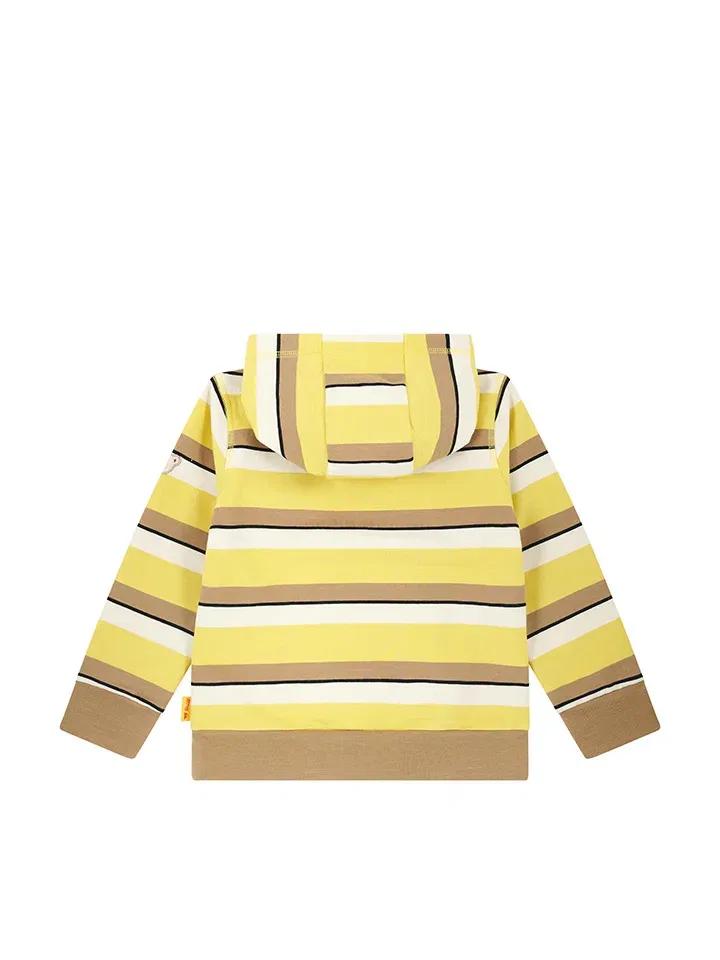 Капуzenpullover в полоску Steiff, желтый — фото 2