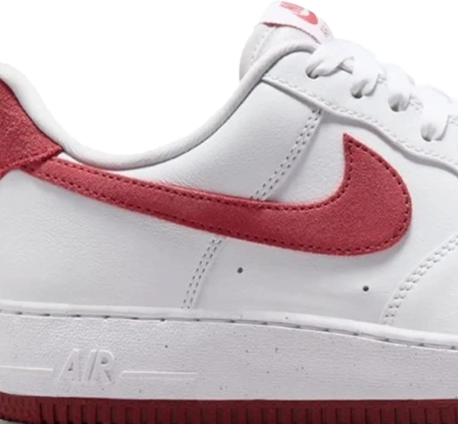 Кроссовки Nike Air Force 1 '07, белый/красный — фото 2