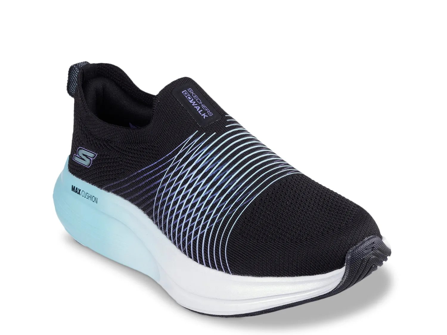 Кроссовки Skechers Go Walk Max Walker Sally Slip-On Sneaker - Women's, черный/синий