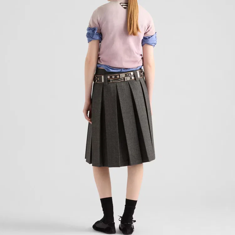 Футболка с принтом PRADA Fuchsia — фото 4
