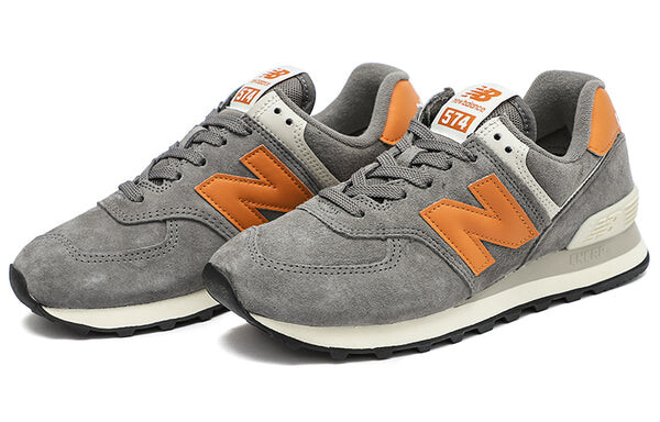 Кроссовки New Balance 574 'Gray Yellow', серый — фото 4