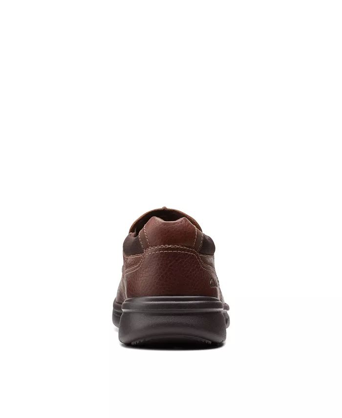 Мужские кожаные слипоны Bradley Free Clarks, коричневый/бежевый — фото 3