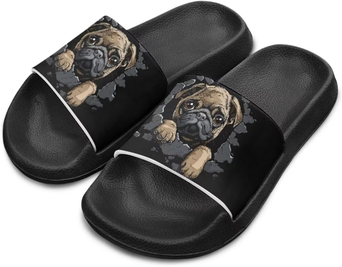 

Детские шлепанцы для мальчиков и девочек, летние тапочки, для улицы, пляжа, бассейна, душа, спорта, подарок (младший/старший ребенок) Cugasmaru, Dog