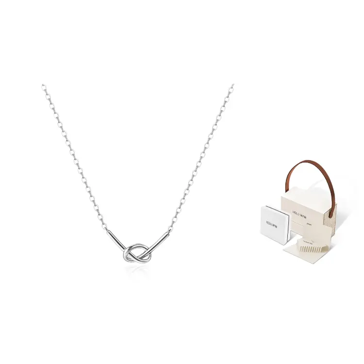 

Модный минималистичный кулон с петлей Мебиуса, влюбленный узел, элегантное женское универсальное колье на ключицу HOLLY RYAN
