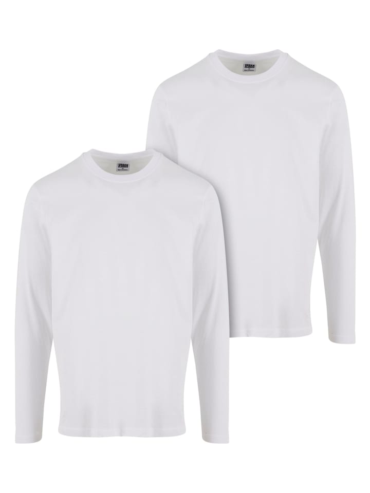 

Лонгслив Urban Classics Longsleeves, цвет white+white
