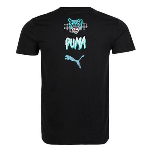 

Футболка graphic t-shirt 'black blue white' Puma, черный