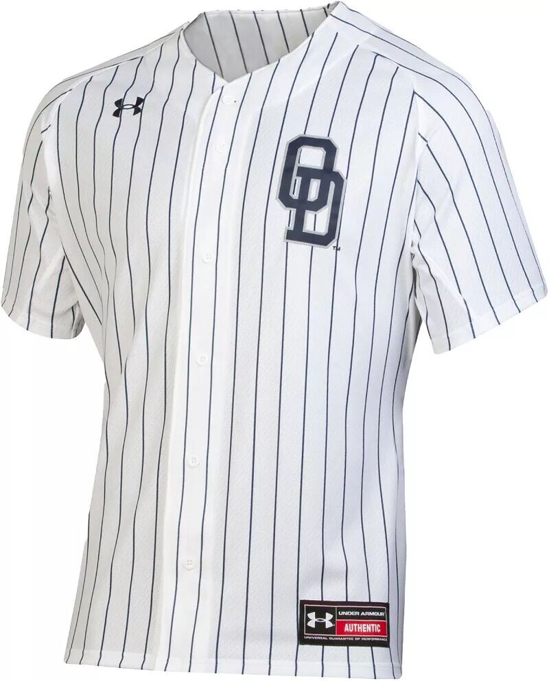 

Мужская белая бейсбольная майка Under Armour Old Dominion Monarchs