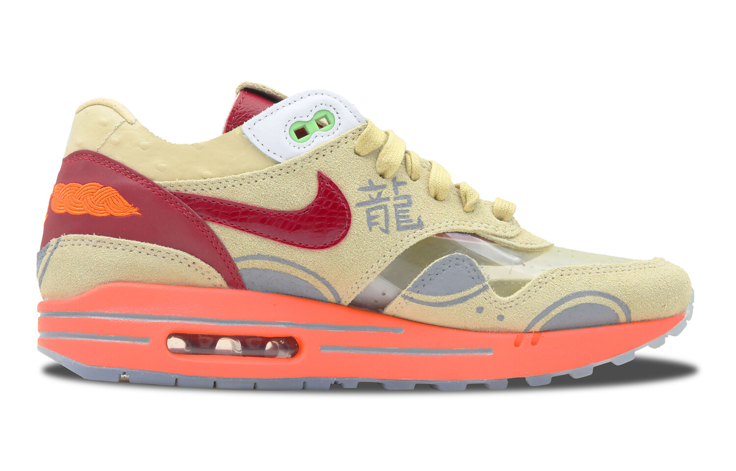 

Кроссовки Clot X Air Max 1 унисекс с низким верхом коричневый/красный Nike