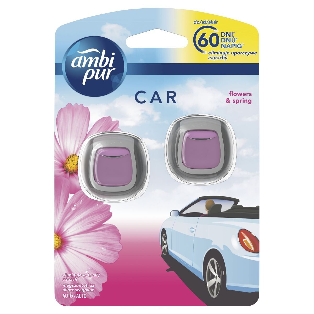 

Освежитель автомобиля Ambi Pur Car Flowers & Spring, 1 шт