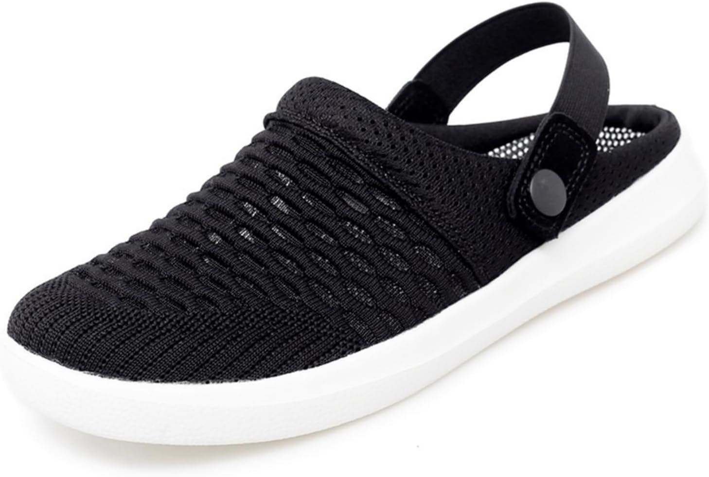 

Женские мюли-клоги с ортопедической воздушной подушкой, платформой и сеткой, дышащие сандалии на мягкой подошве, легкая обувь для прогулок, шлепанцы для улицы Nkgra, черный