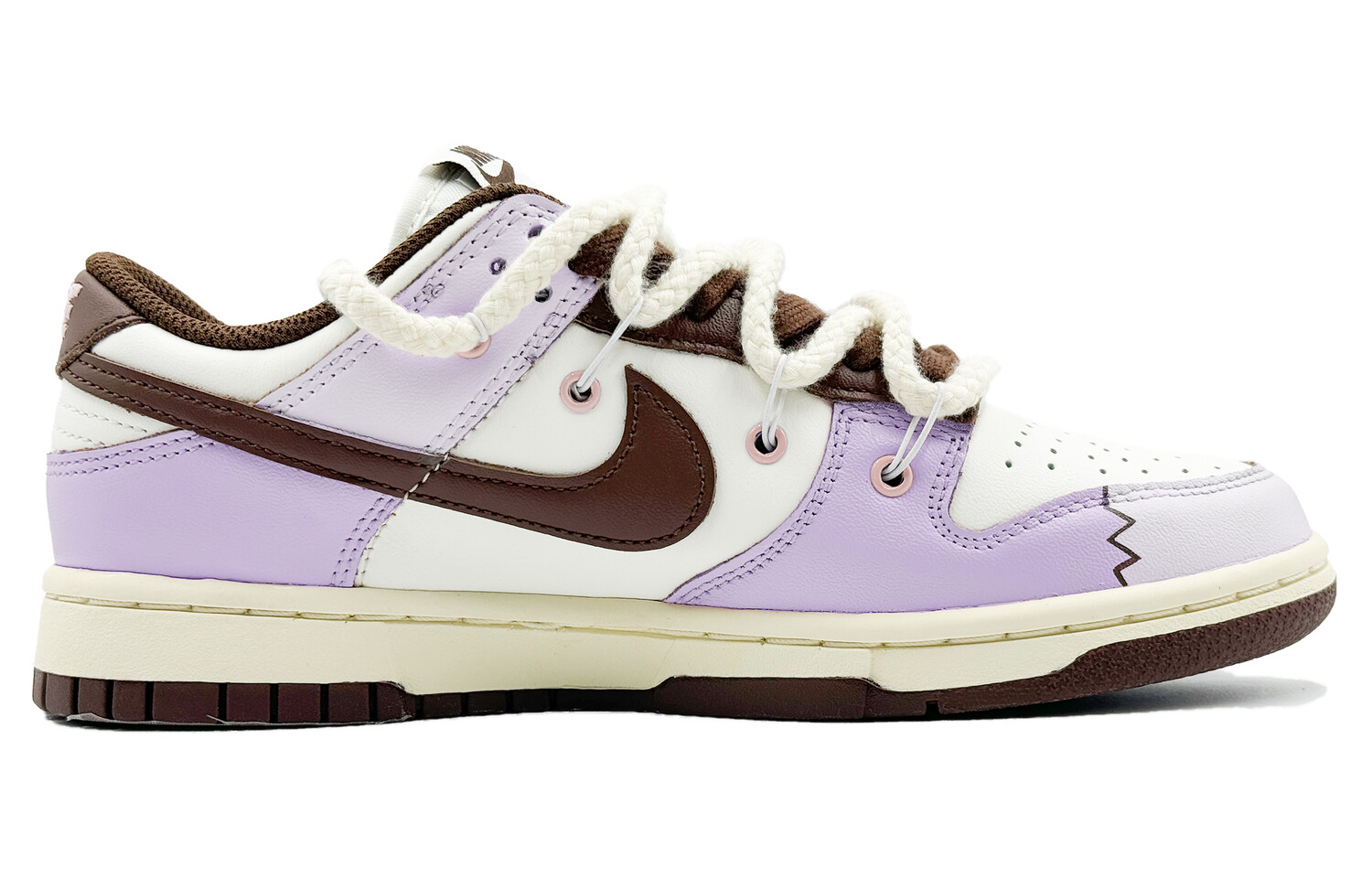 

Кроссовки Nike Dunk Skateboarding Shoes Women's Low-top Purple, розовый