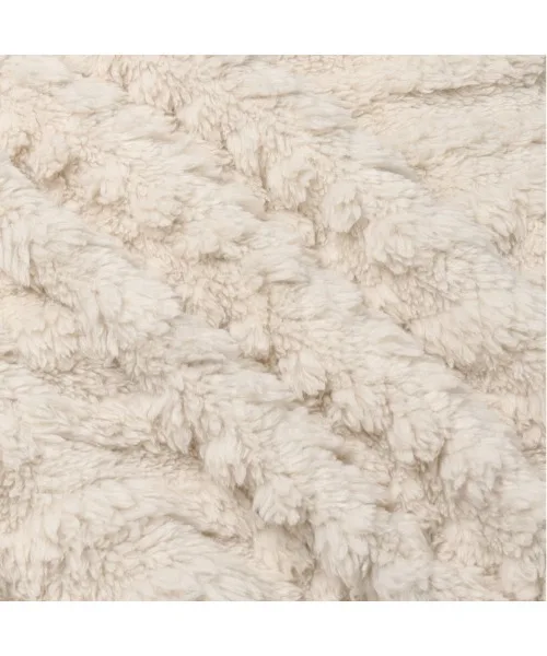 Детское платье-футболка из искусственного меха moujonjon бежевого цвета — фото 4