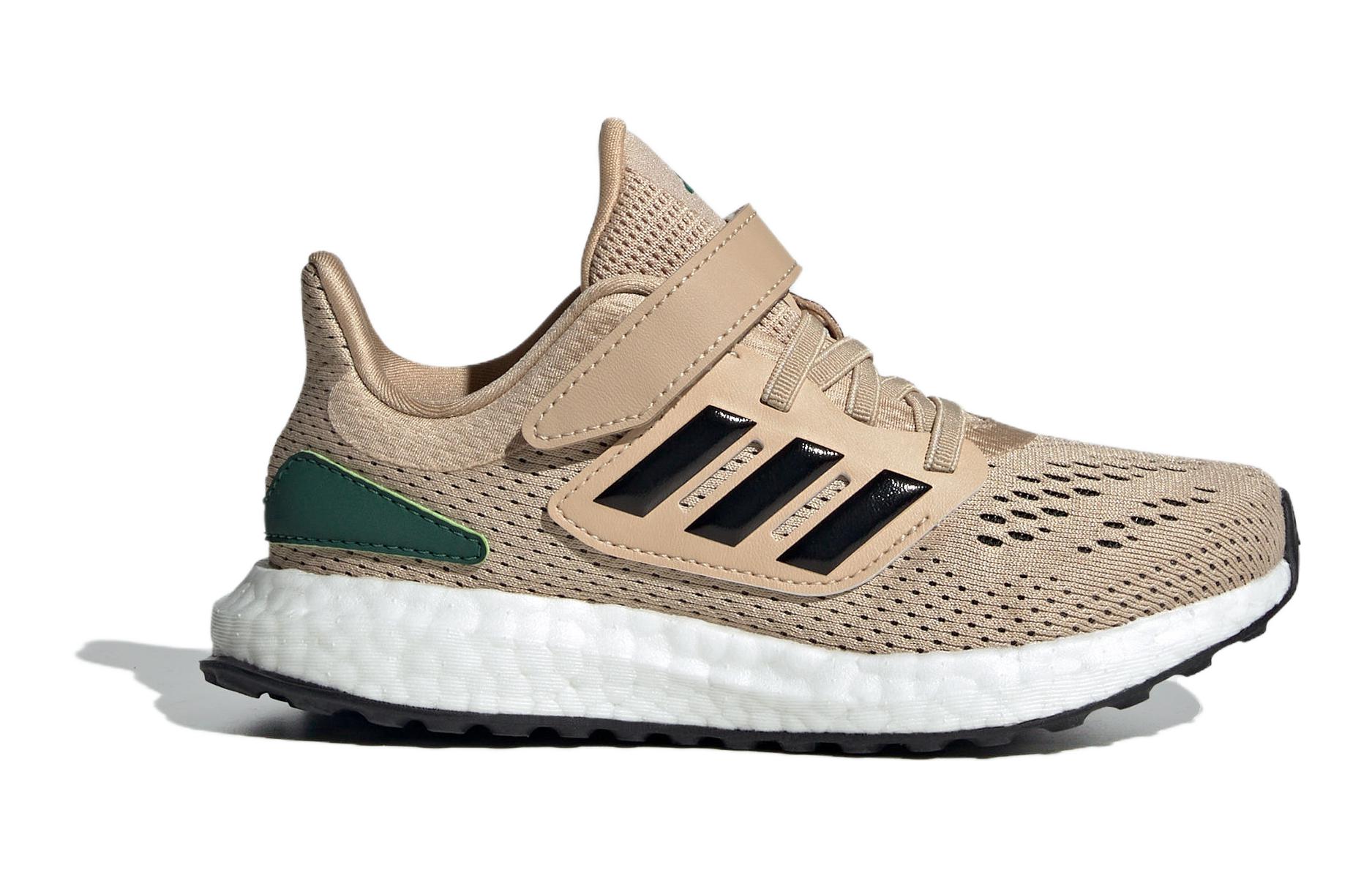 Adidas Pureboost 22 Primeknit Устойчивые к истиранию низкие детские беговые кроссовки Ecru — фото 2