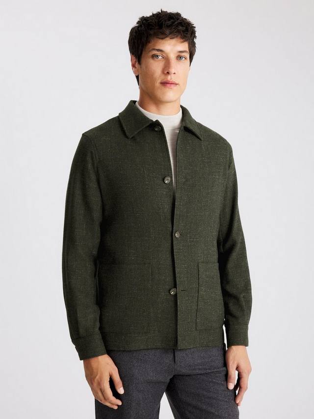 

Хлопковая шапка-куртка приталенного кроя Moss, Green