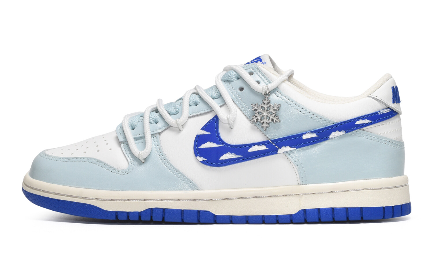 

Кроссовки Nike Dunk Skateboard Shoes Women's Low-Top Blue White, Синий, Кроссовки Nike Dunk Skateboard Shoes Women's Low-Top Blue White