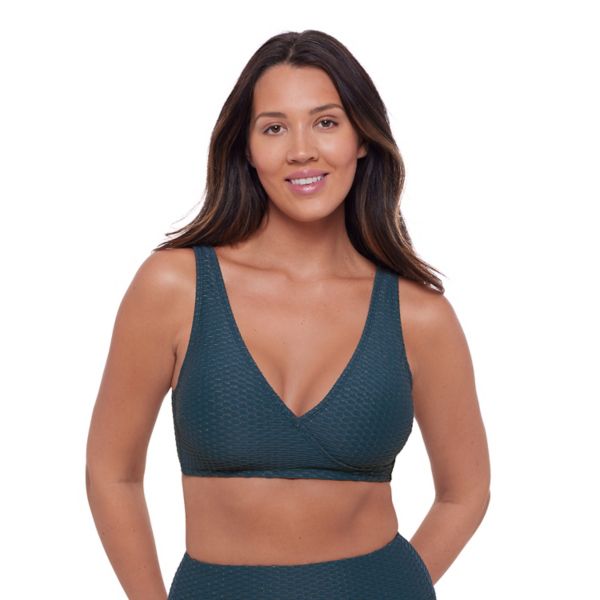 

Женский поддерживающий топ-бра bikini с запахом S3 Swim, цвет dusk blue