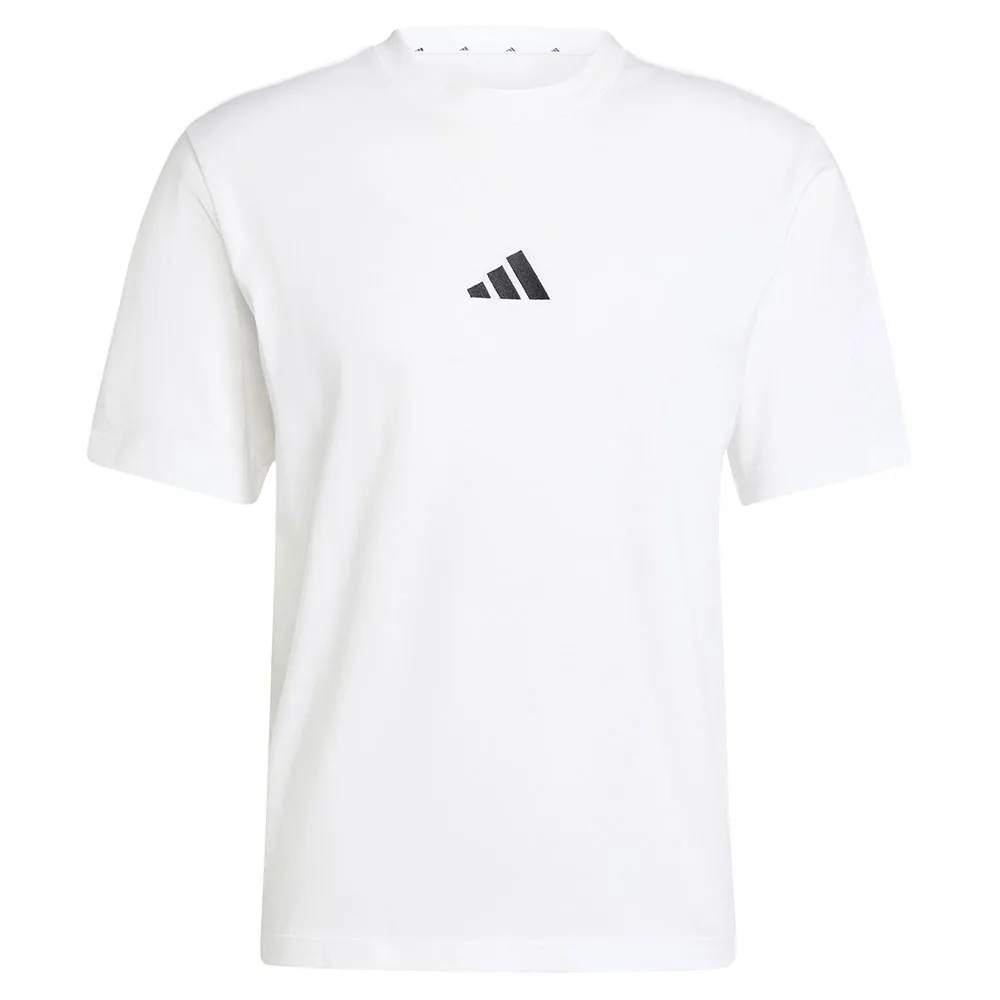 Футболка с коротким рукавом adidas Essentials Small Logo Single Jersey, белый — фото 3