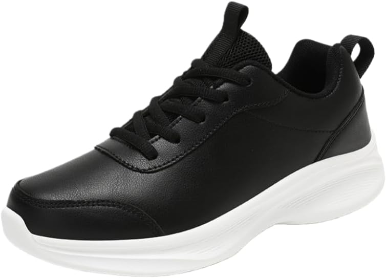 

Мужские модные спортивные кроссовки - низкие шнурованные повседневные туфли с толстой подошвой - резиновая подошва - удобные и легкие - подходят для всех сезонов и для работы Spkfhd, белый