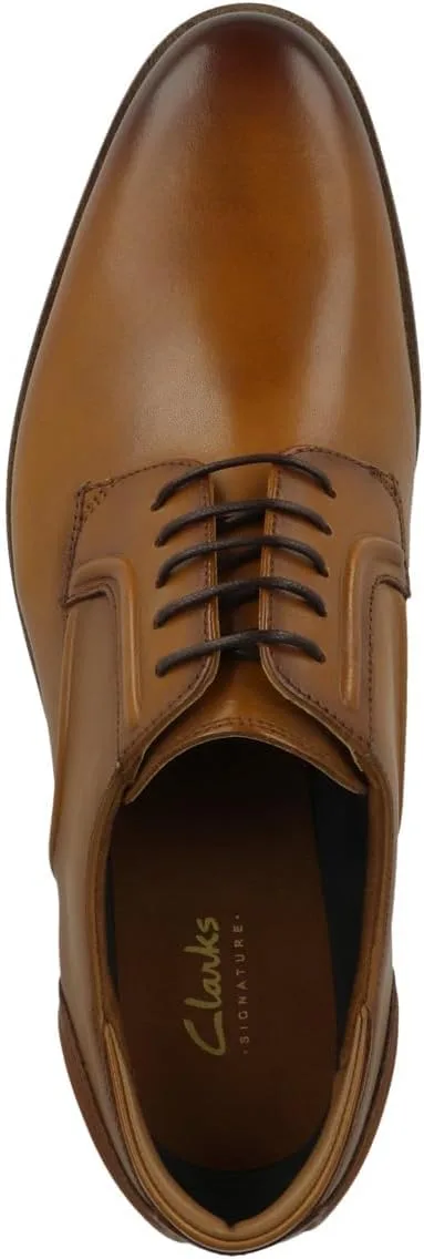 Мужские кожаные туфли Clarks CraftRemi Lace, коричневый — фото 2
