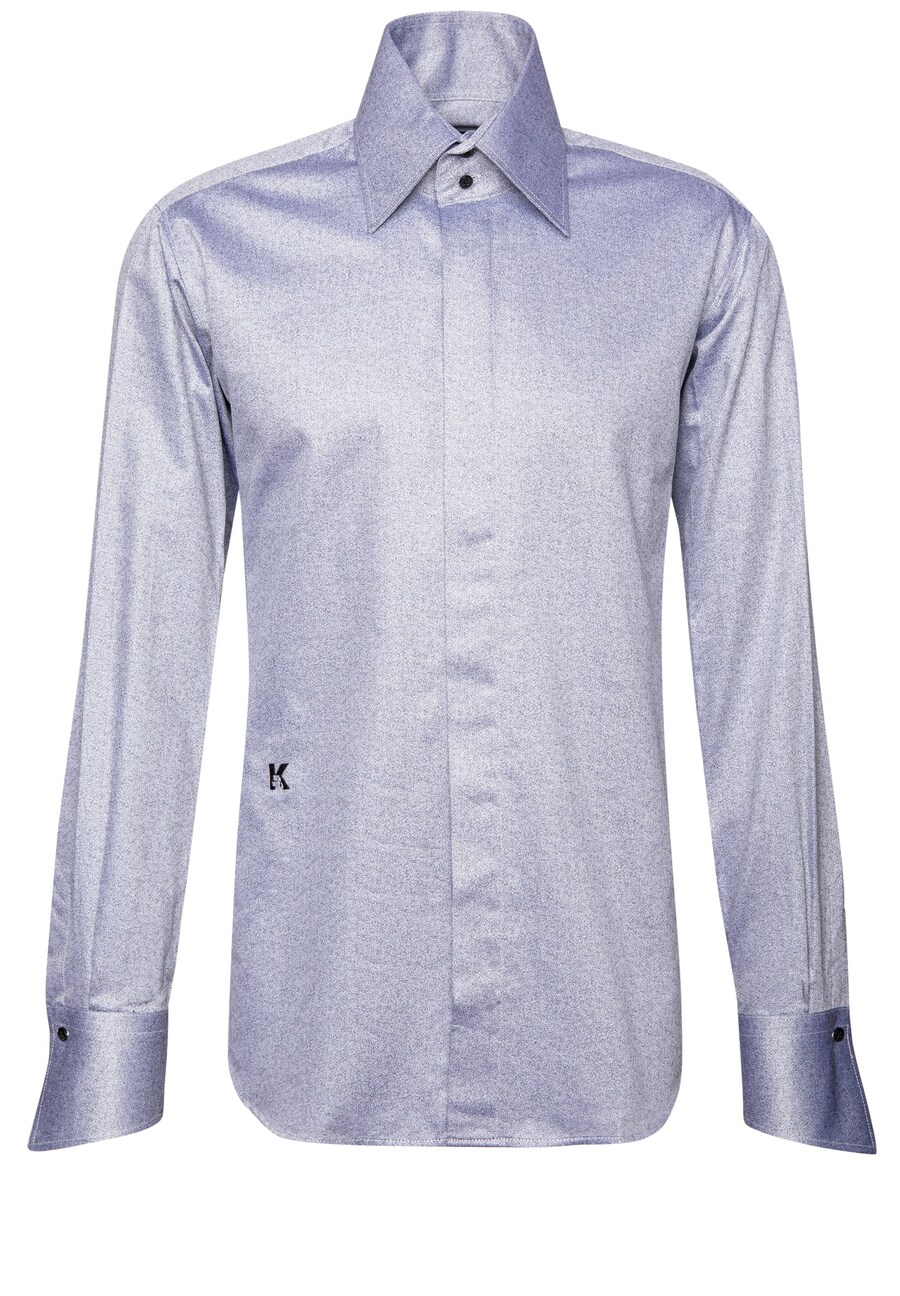 

Рубашка делового покроя Regular Fit Karl Lagerfeld Modern Fit, пятнистый синий