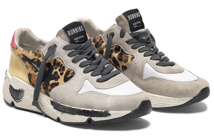 Кроссовки для бега Sole Lifestyle женские с низким верхом серые Golden Goose — фото 2