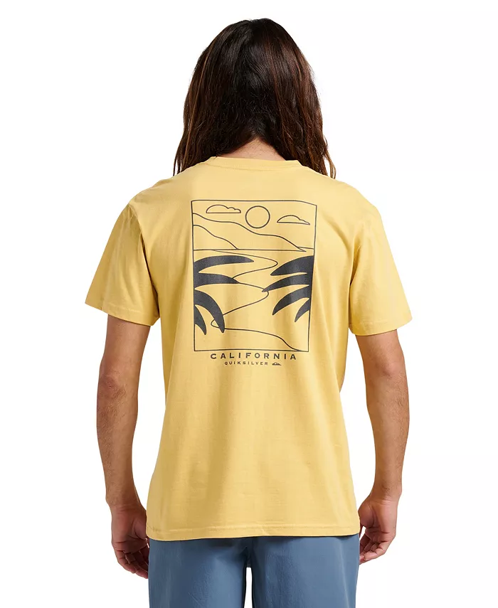 

Мужская футболка с коротким рукавом Cruising Quiksilver, желтый