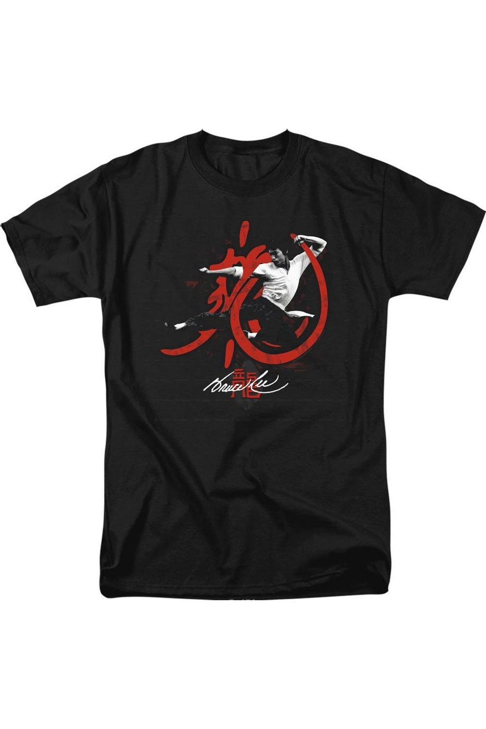 

Футболка с коротким рукавом для взрослых Bruce Lee High Flying Gildan, черный