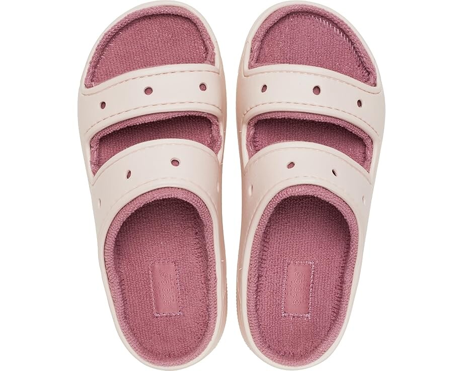 Сандалии Crocs Classic Cozzzy Towel Sandal, цвет Quartz — фото 2
