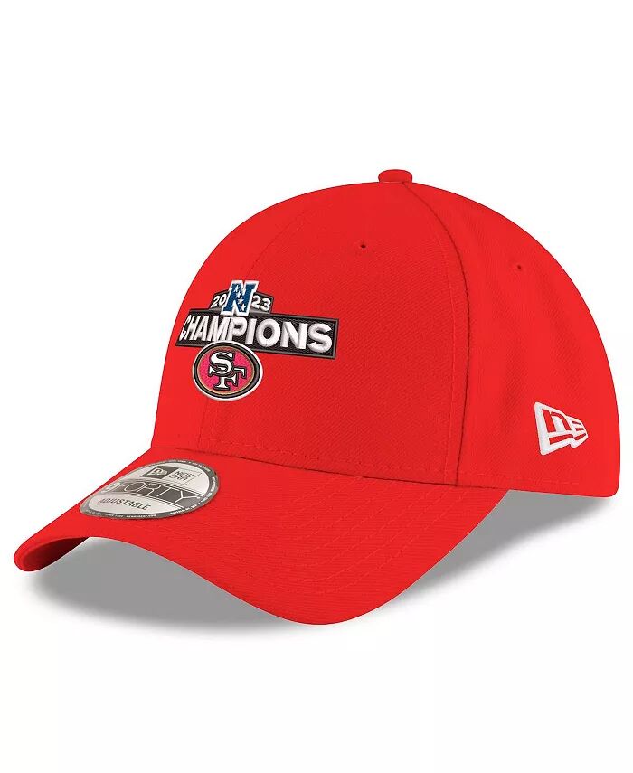 

Мужская алая кепка San Francisco 49ers 2023 NFC Champions 9FORTY Adjustable New Era