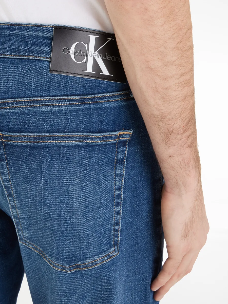 Узкие джинсы Calvin Klein Jeans "JeansSLIM NOS", джинсовый — фото 3
