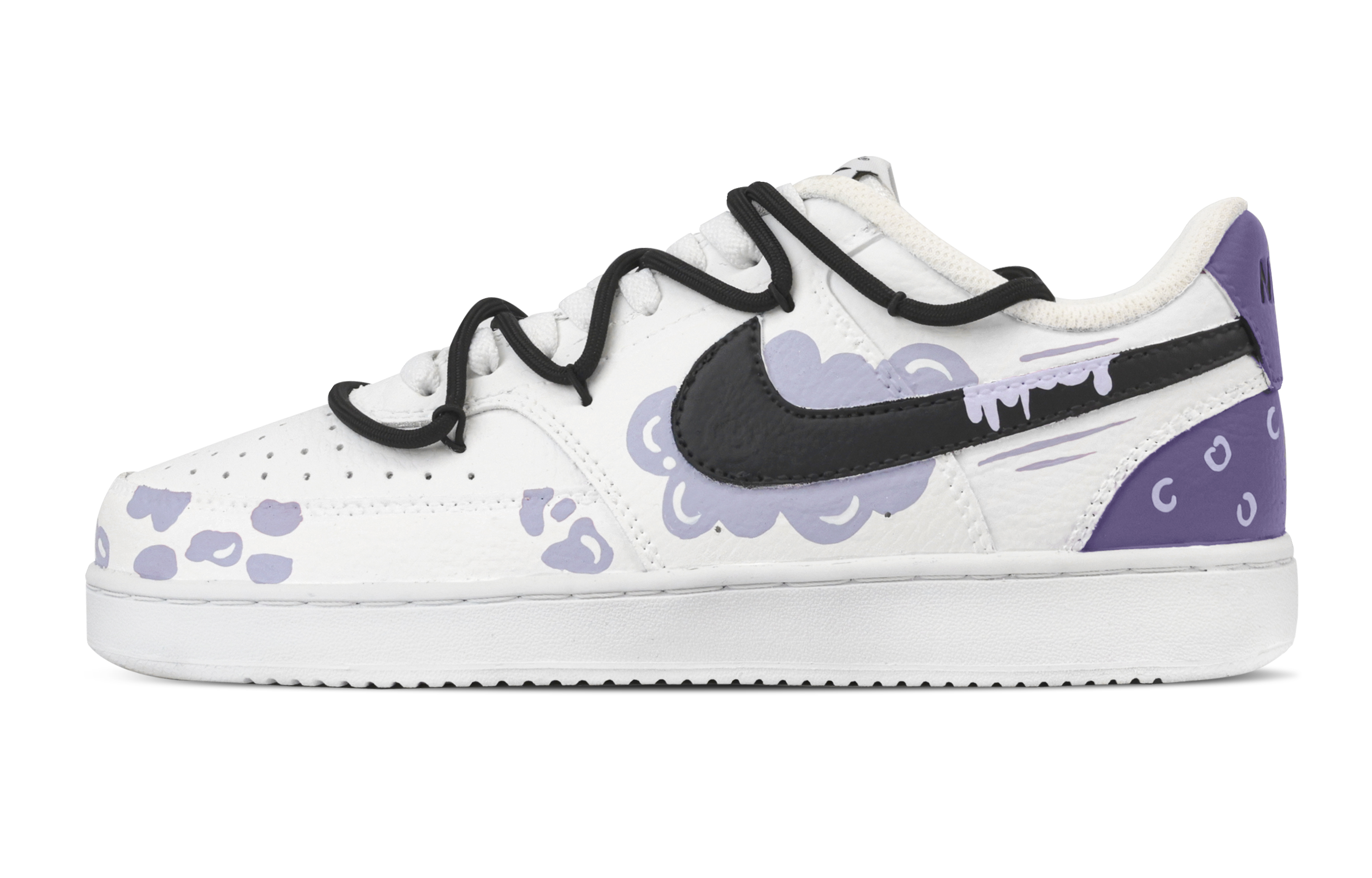 

Nike Кроссовки Court Vision 1 Purple Cloud, износостойкие, низкие, для скейтбординга, мужские, фиолетовые