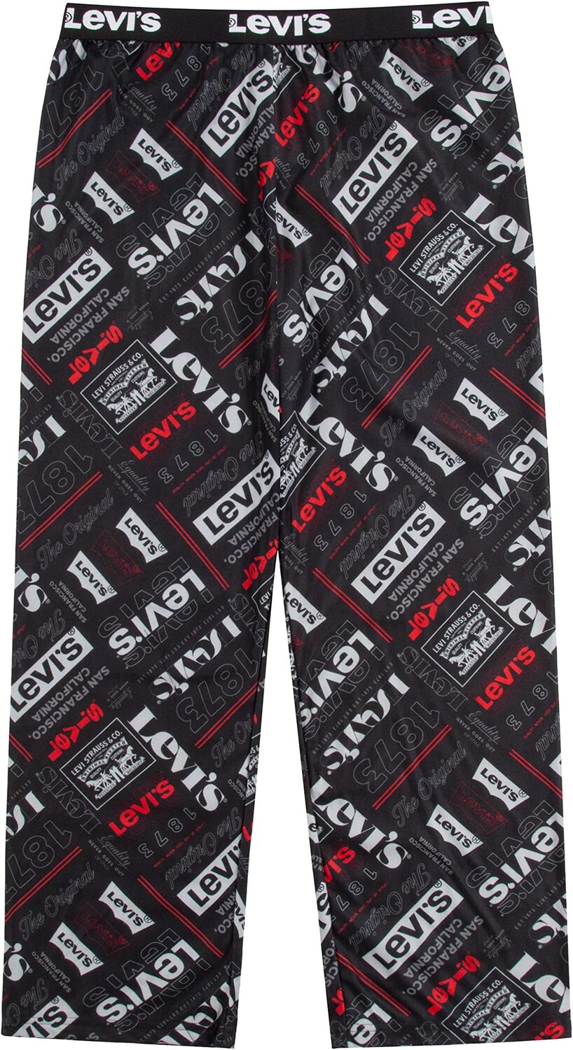 

Пижамные брюки Levi's Kids Pajama Pants, цвет Charcoal Print