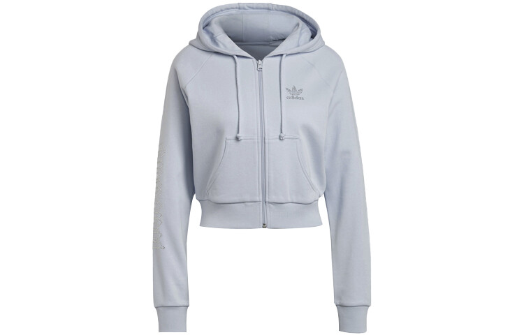 

Женское укороченное пальто Adidas Originals, цвет Silver Gray