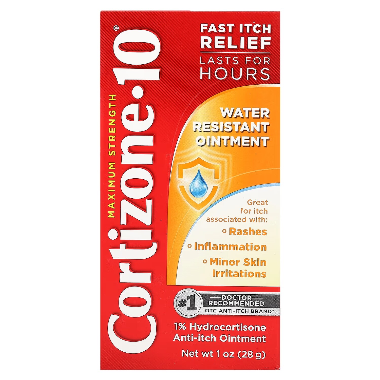 

Мазь водостойкая Cortizone 10 Maximum Strength, 28 г