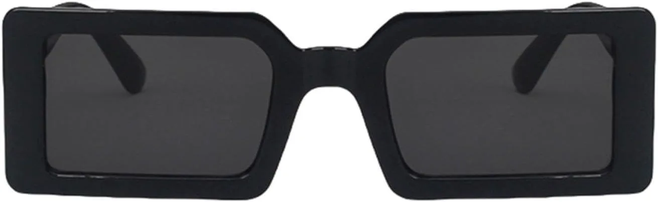 

Модные флуоресцентные зеленые прямоугольные женские солнцезащитные очки с прозрачными линзами цвета океана, винтажные мужские очки UV400 HHZZYVY, Black Gray