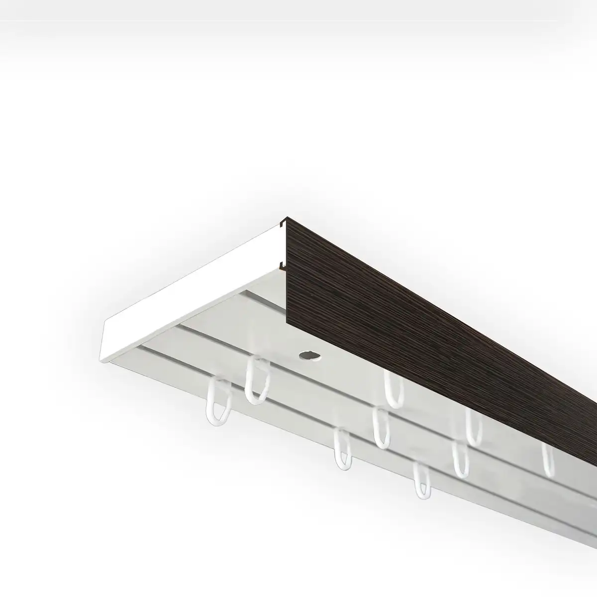 

SN DECO GROUP Карниз для штор "Карниз SH (1) с панелью 5 см", 3 направляющие, фиксированный размер 600 см, белый/цвет/венге