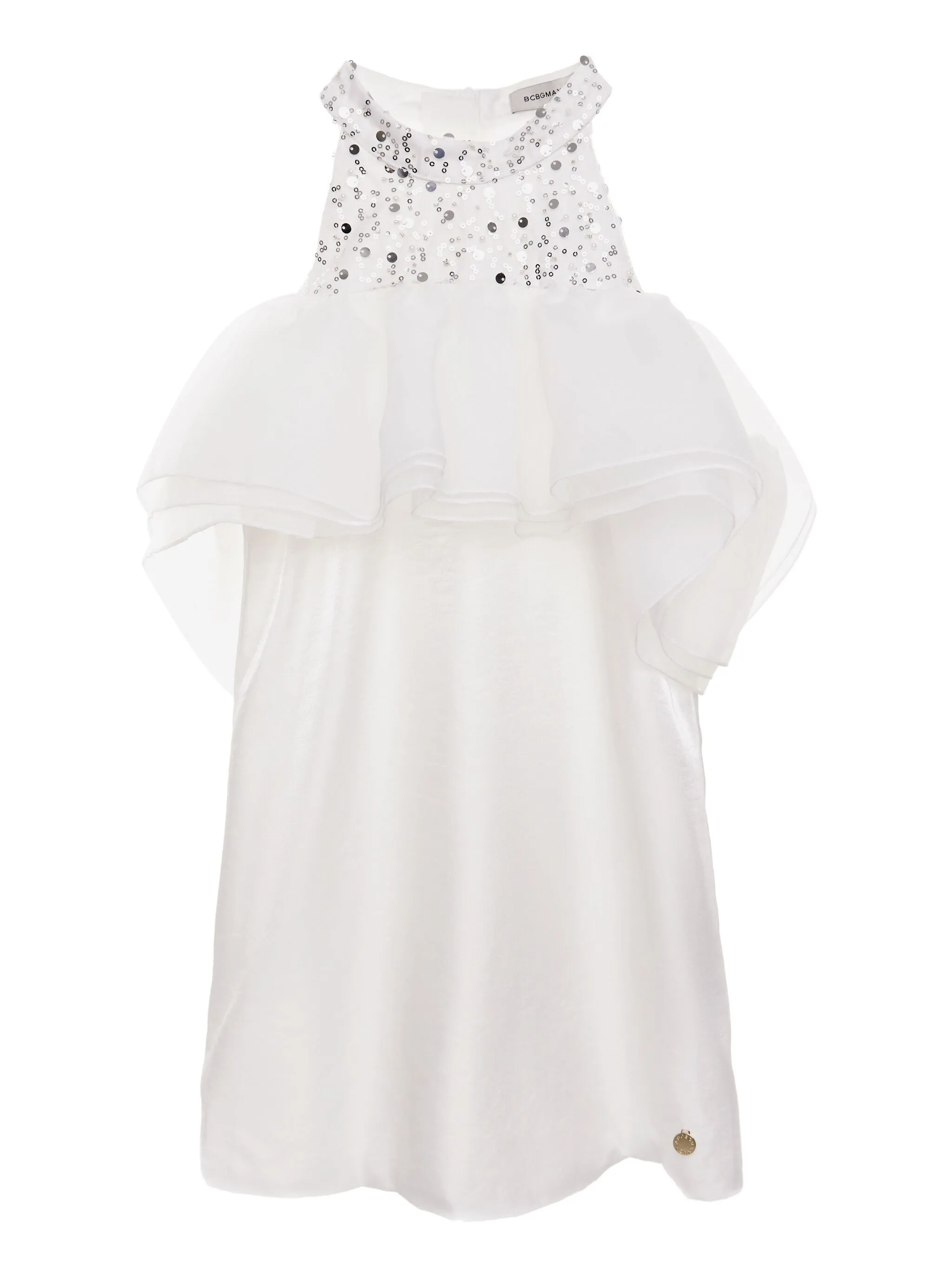 

Платье с пайетками Bcbg Kids, белый