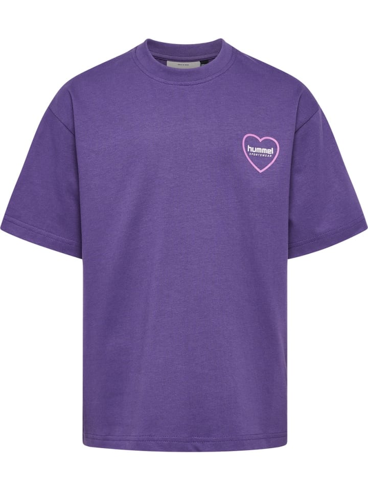 

Футболка "Loose T-Shirt S/S Heartfield" фиолетового цвета Hummel