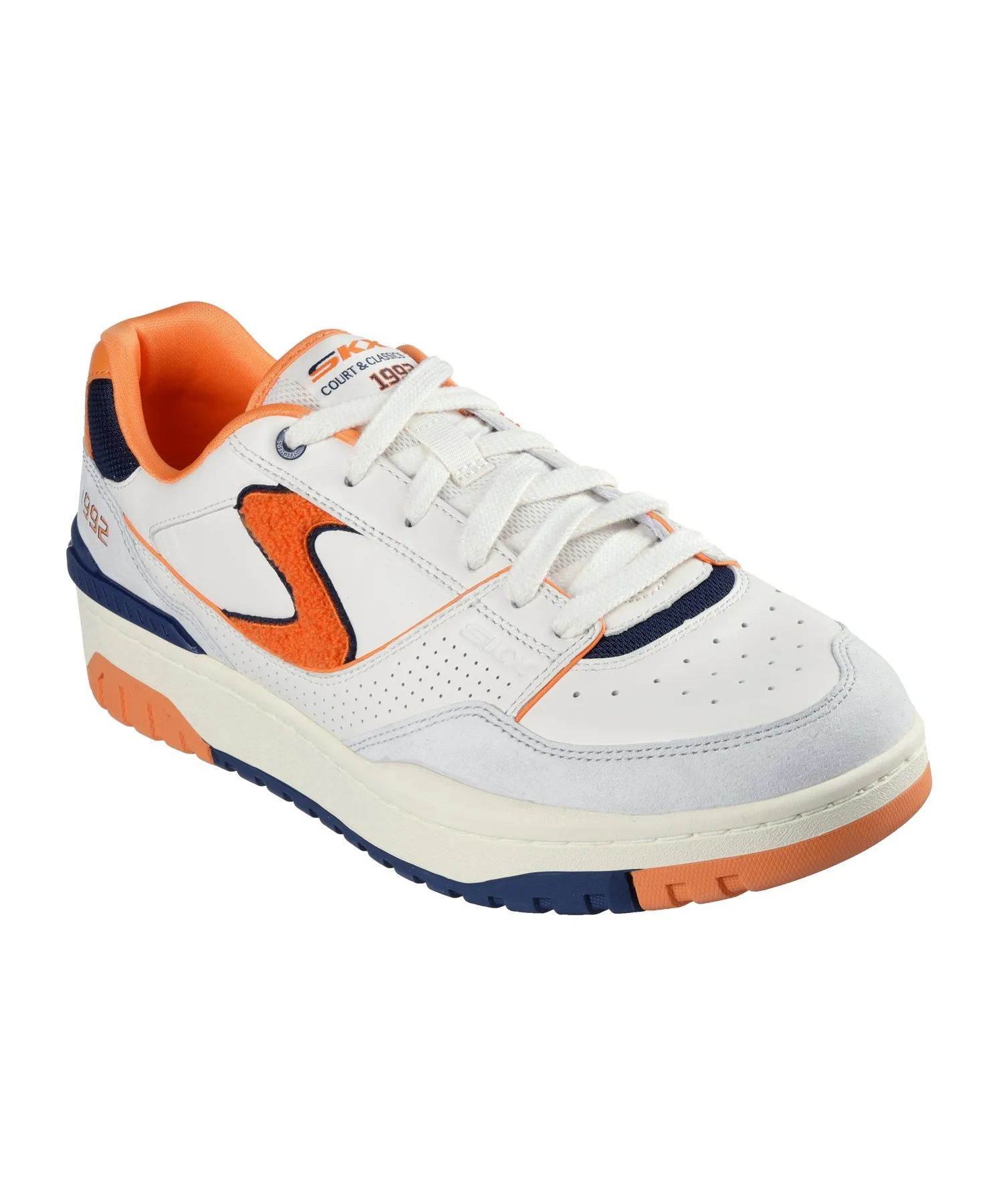 Мужские кроссовки из натуральной кожи с ретро дизайном S-1992 SKECHERS натуральный цвет