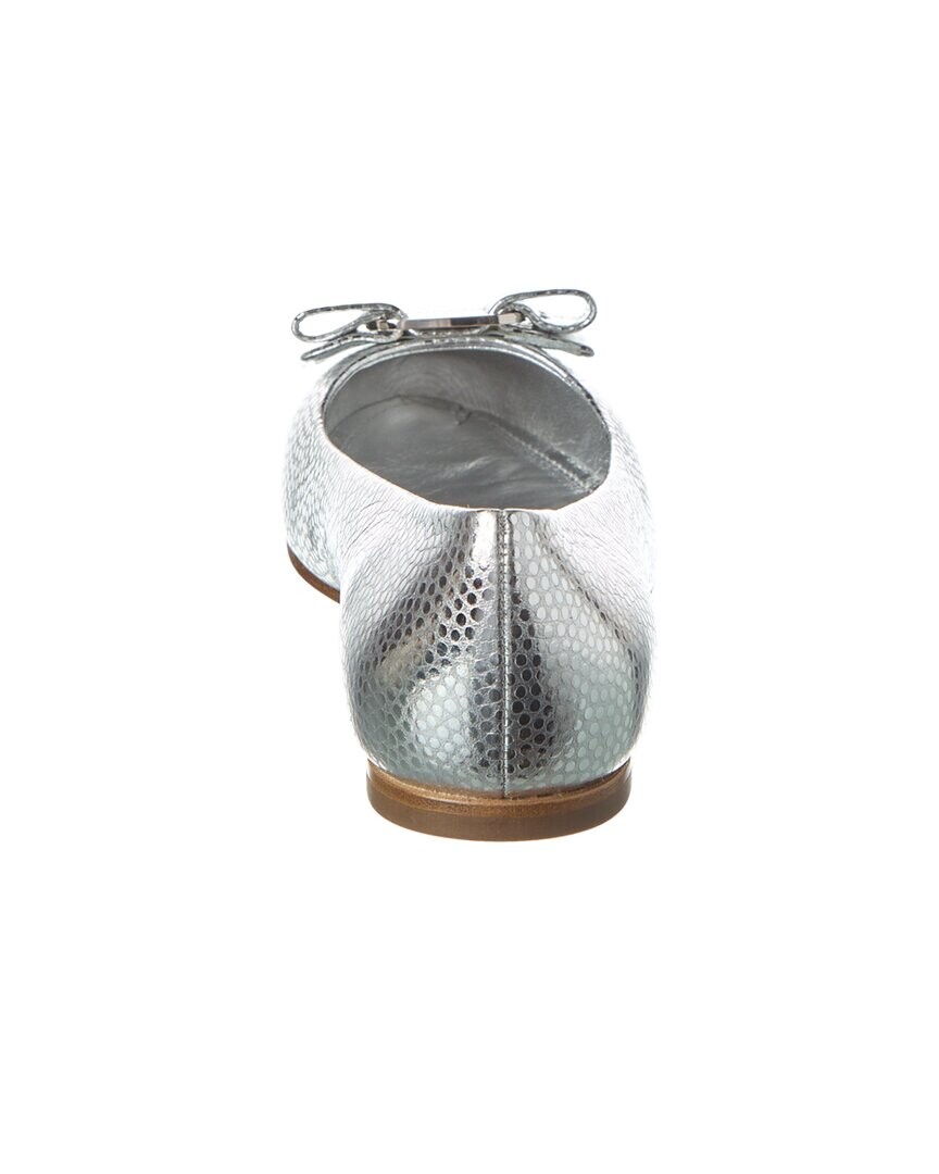

Кожаные балетки Ferragamo Varina Salvatore Ferragamo, серый
