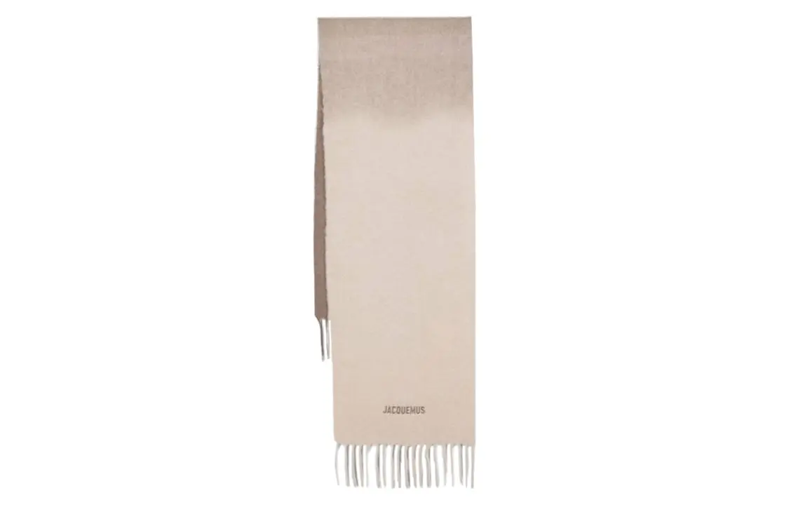 

Jacquemus Шарф с градиентным эффектом, Beige