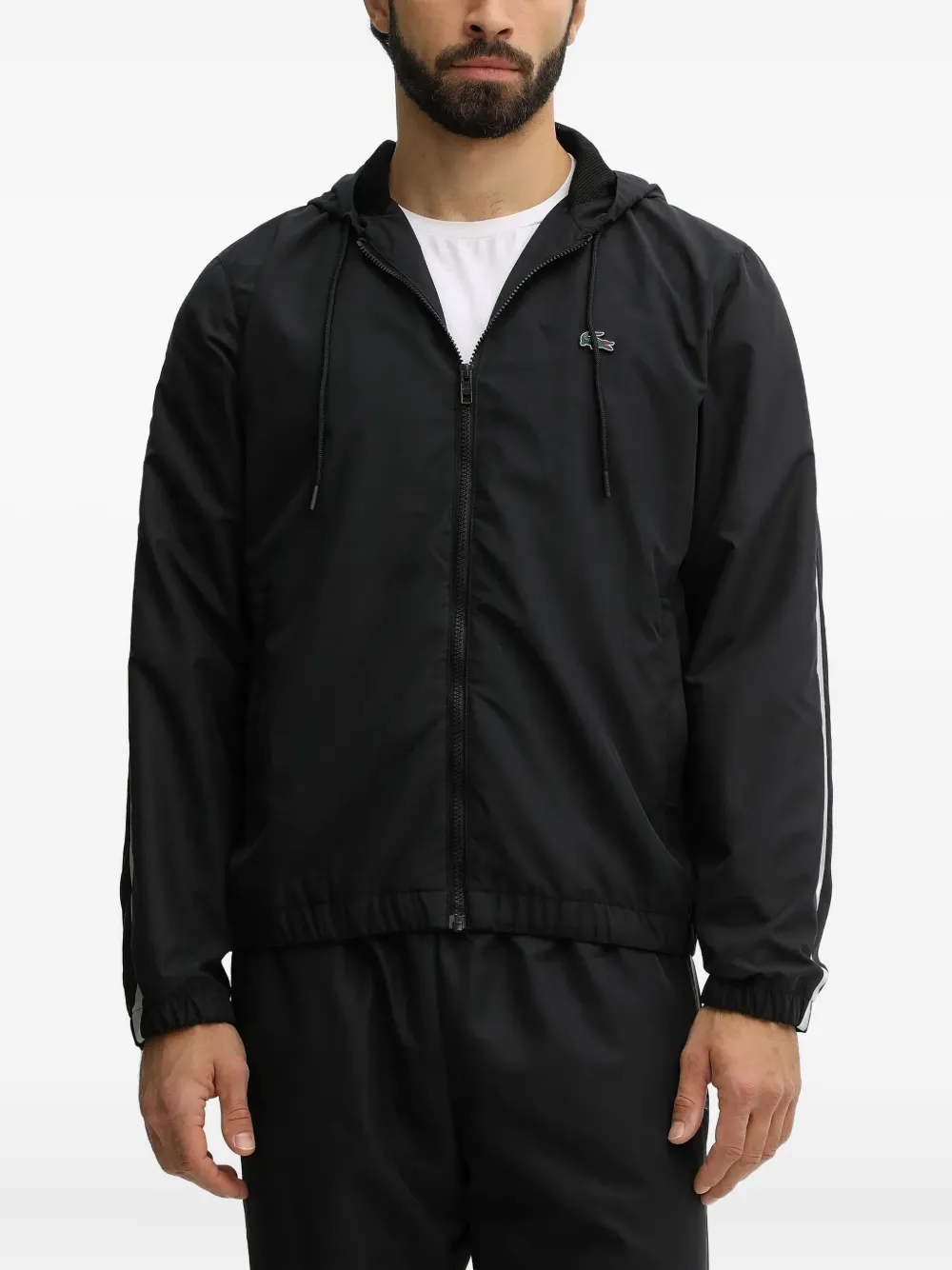 

Спортивный костюм с капюшоном и логотипом Lacoste, черный