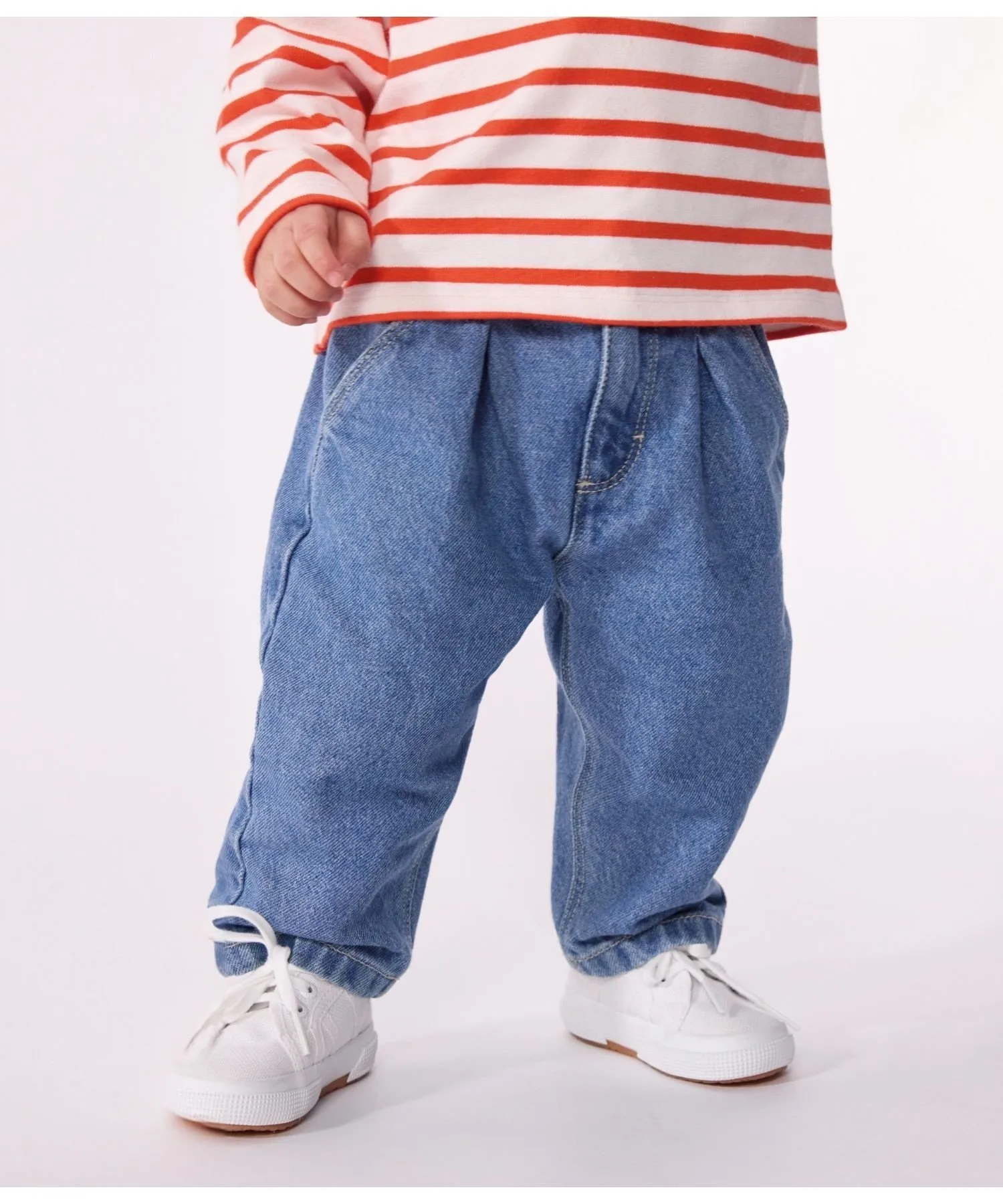 Джинсовые брюки PETIT BATEAU, Light blue