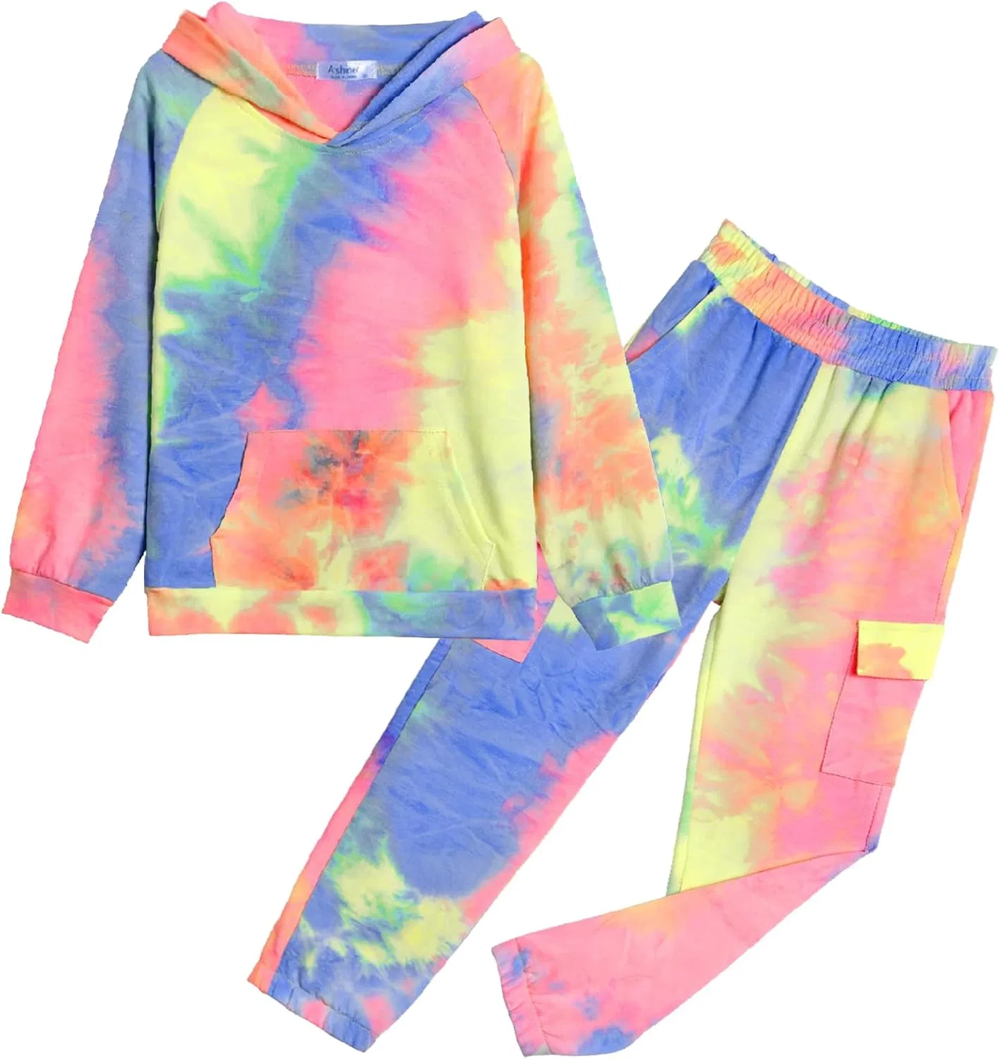 Детский спортивный костюм с принтом тай-дай, C-tie Dye