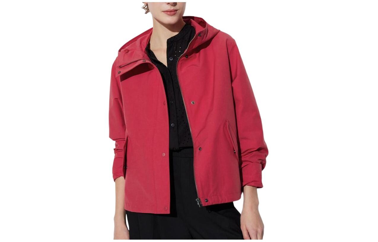 

Парка UNIQLO хлопковая, красный