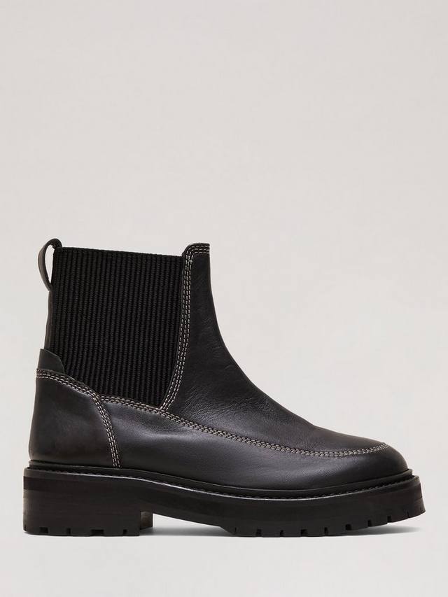 Массивные кожаные ботинки челси Phase Eight, черный