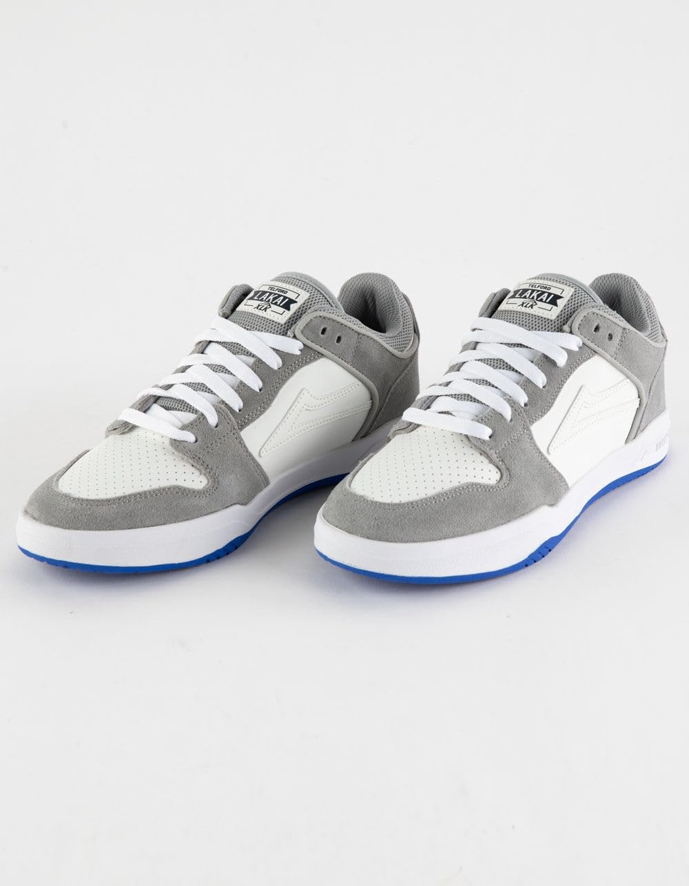 Мужские скейтерские кроссовки Lakai Telford Low - классические низкие кеды, синий/фиолетовый — фото 2
